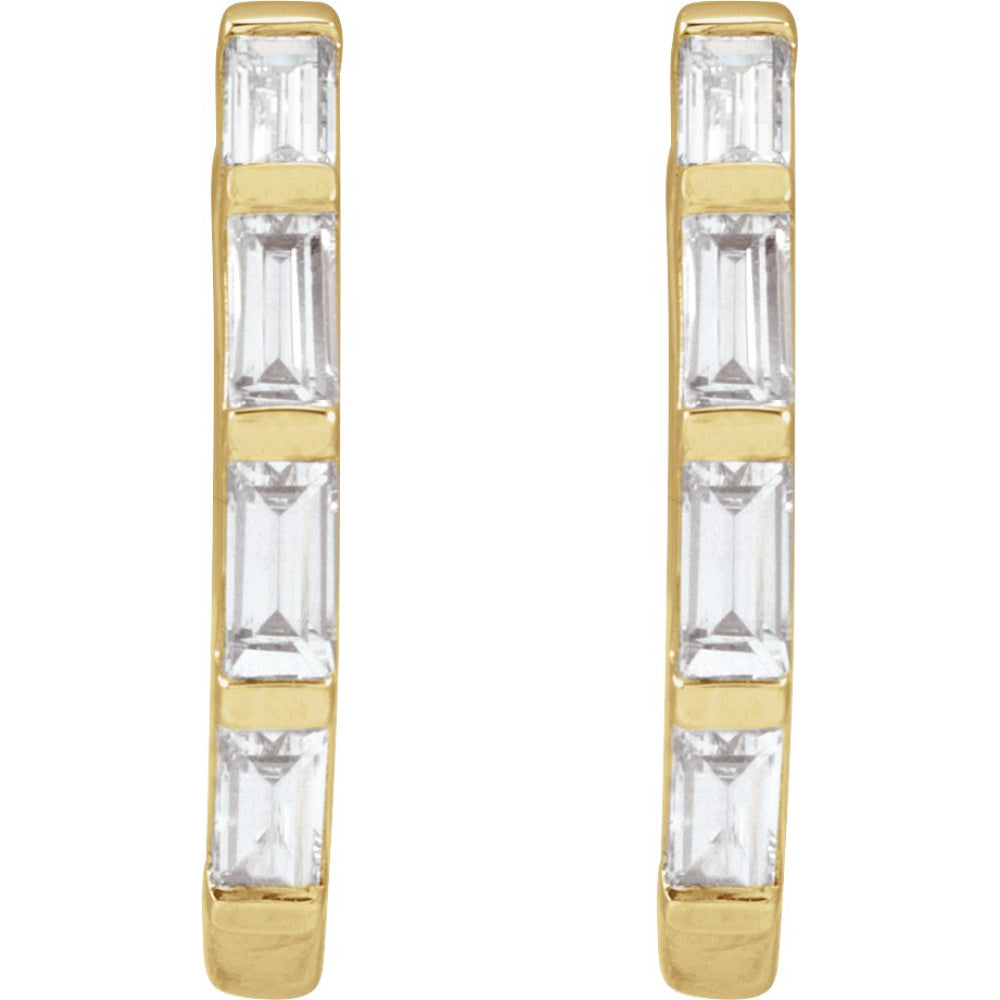 Lab-Grown Diamond Hoop Earrings