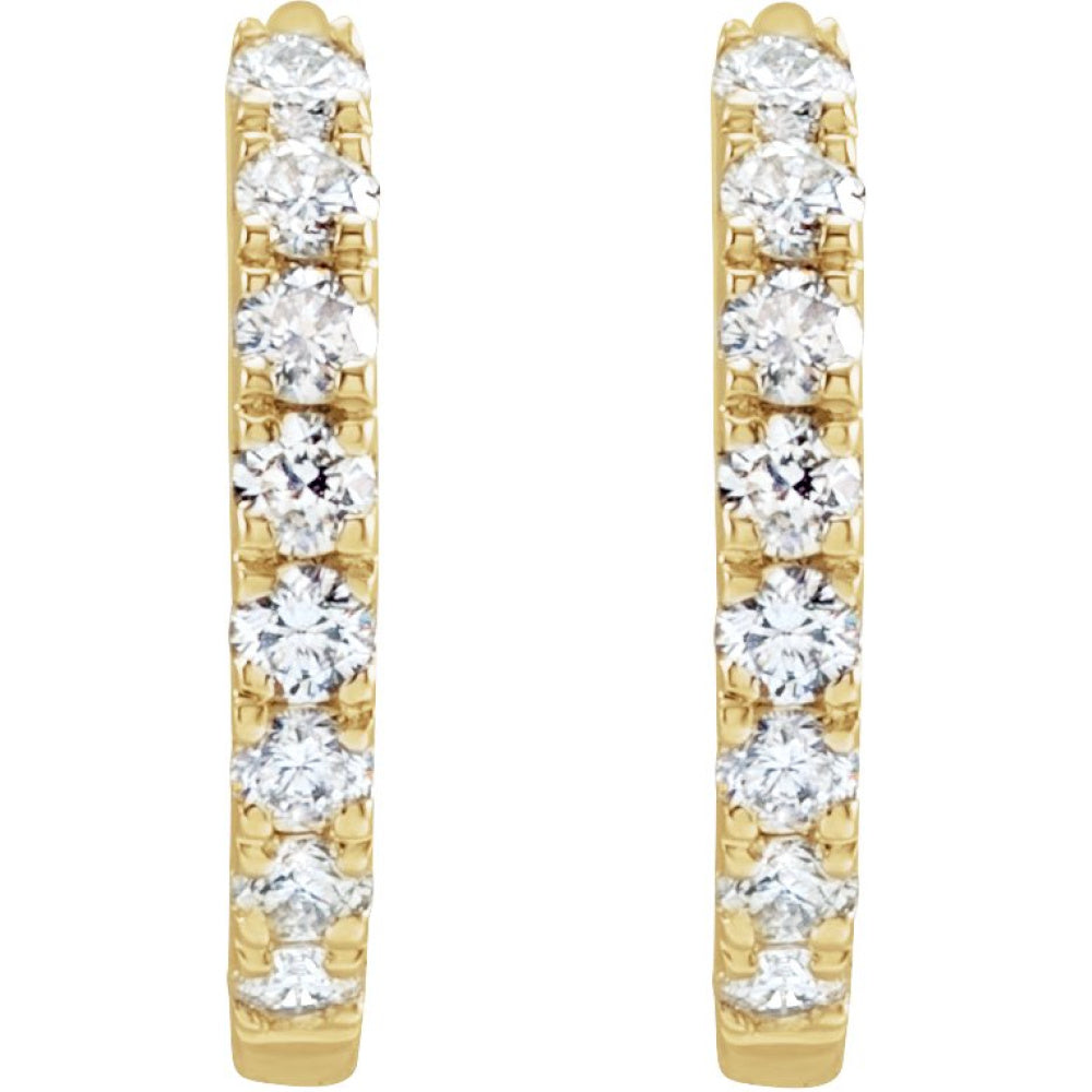 Lab-Grown Diamond Hoop Earrings