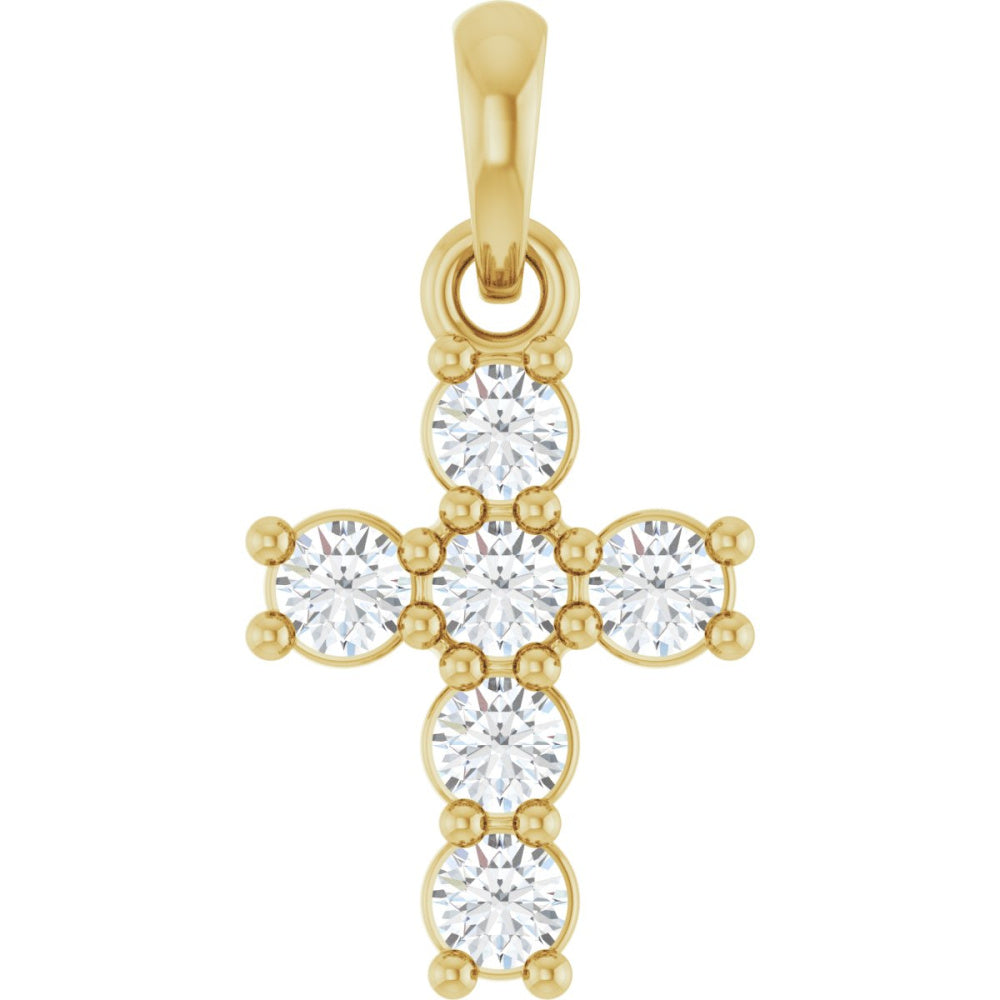 Accented Cross Pendant